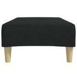 Footstool Black 77x55x31 cm Fabric - 45-Degree Angle