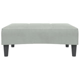 Footstool Light Grey 77x55x31 cm Velvet