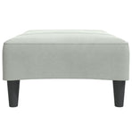 Footstool Light Grey 77x55x31 cm Velvet