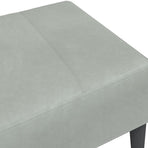 Footstool Light Grey 77x55x31 cm Velvet