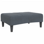 Footstool Dark Grey 77x55x31 cm Velvet