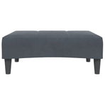 Footstool Dark Grey 77x55x31 cm Velvet