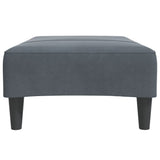 Footstool Dark Grey 77x55x31 cm Velvet - 45-Degree Angle