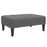 Footstool Dark Grey 77x55x31 cm Fabric
