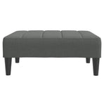 Footstool Dark Grey 77x55x31 cm Fabric