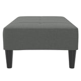 Footstool Dark Grey 77x55x31 cm Fabric - 45-Degree Angle