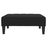 Footstool Black 77x55x31 cm Fabric - Top-Down View