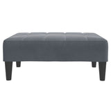 Footstool Dark Grey 77x55x31 cm Velvet