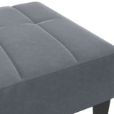 Footstool Dark Grey 77x55x31 cm Velvet