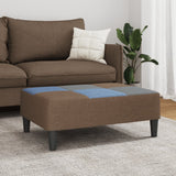 Footstool Patchwork 77x55x31 cm Fabric - Side View