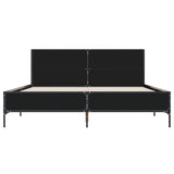 Bed Frame without Mattress Black 150x200 cm
