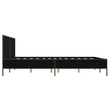 Bed Frame without Mattress Black 150x200 cm - 45-Degree Angle