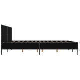 Bed Frame without Mattress Black 183x203 cm King - 45-Degree Angle