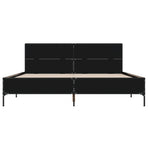 Bed Frame without Mattress Black 135x190 cm