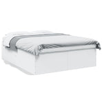 Bed Frame without Mattress White 150x200 cm