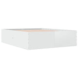 Bed Frame without Mattress White 150x200 cm - Side View