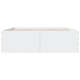 Bed Frame without Mattress White 150x200 cm
