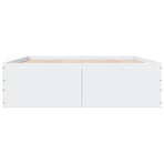 Bed Frame without Mattress White 150x200 cm