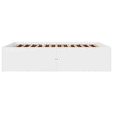 Bed Frame without Mattress White 150x200 cm - 45-Degree Angle