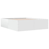 Bed Frame without Mattress White 150x200 cm