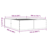 Bed Frame without Mattress White 150x200 cm - Extra Image