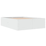 Bed Frame without Mattress White 135x190 cm