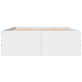 Bed Frame without Mattress White 135x190 cm - Top-Down View