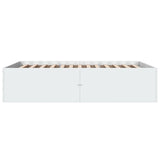 Bed Frame without Mattress White 135x190 cm