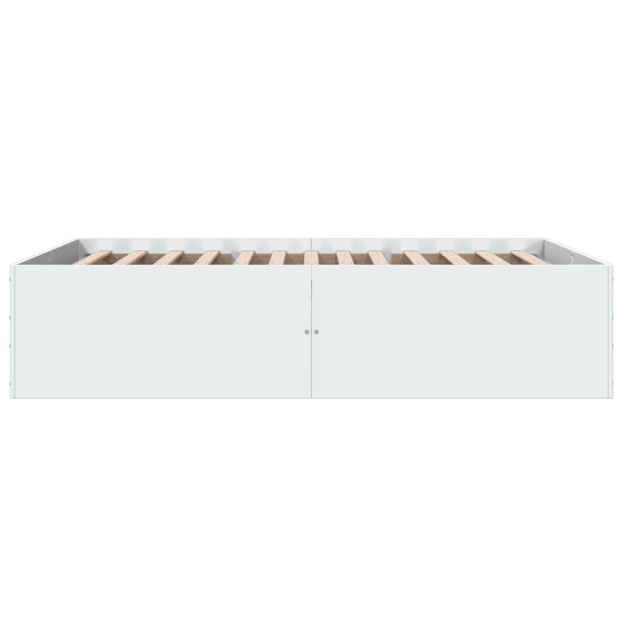 Bed Frame without Mattress White 135x190 cm