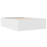Bed Frame without Mattress White 135x190 cm - Rear View
