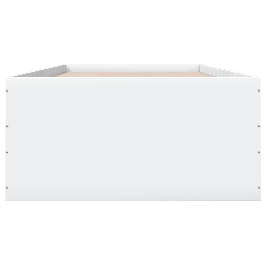 Bed Frame without Mattress White 90x190 cm