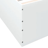 Bed Frame without Mattress White 90x190 cm