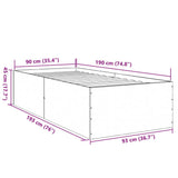 Bed Frame without Mattress White 90x190 cm - Extra Image