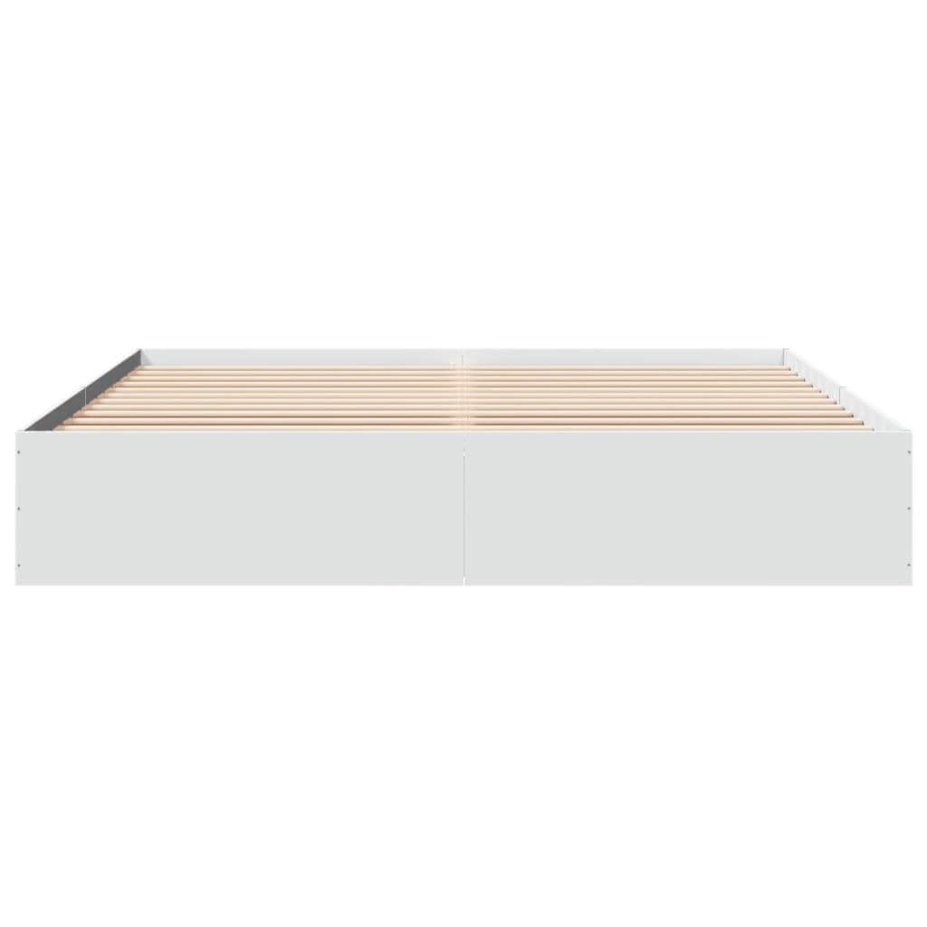 Bed Frame without Mattress White 180x200 cm