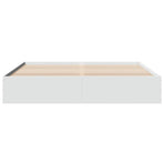 Bed Frame without Mattress White 180x200 cm