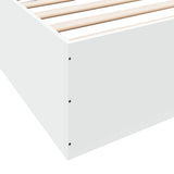Bed Frame without Mattress White 180x200 cm