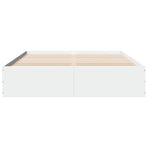 Bed Frame without Mattress White 150x200 cm