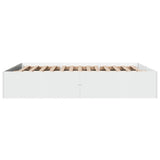Bed Frame without Mattress White 150x200 cm - 45-Degree Angle