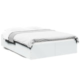 Bed Frame without Mattress White 135x190 cm
