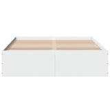 Bed Frame without Mattress White 135x190 cm - Top-Down View