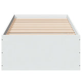 Bed Frame without Mattress White 90x190 cm