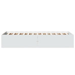 Bed Frame without Mattress White 90x190 cm