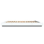 Bed Frame without Mattress White 183x203 cm King