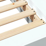 Bed Frame without Mattress White 183x203 cm King - Low Angle