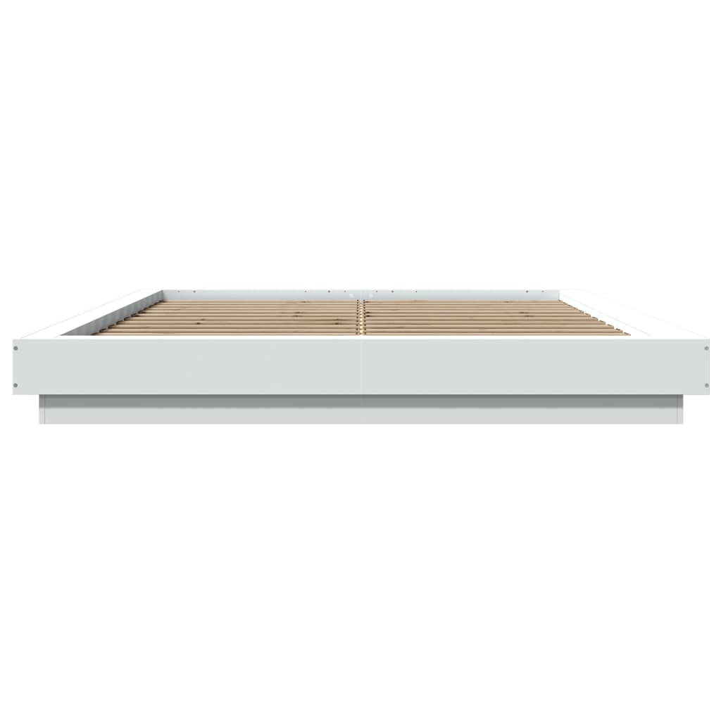 Bed Frame without Mattress White 150x200 cm