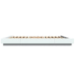 Bed Frame without Mattress White 150x200 cm