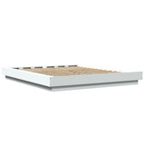 Bed Frame without Mattress White 150x200 cm - Rear View