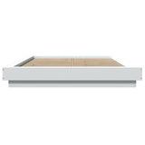 Bed Frame without Mattress White 135x190 cm