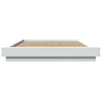 Bed Frame without Mattress White 135x190 cm