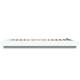 Bed Frame without Mattress White 135x190 cm